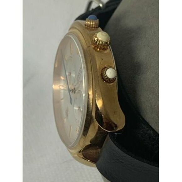 Fossil CH2997 Women's Black Leather Analog Silver Dial Quartz Genuine Watch Aa78 - Picture 3 of 9